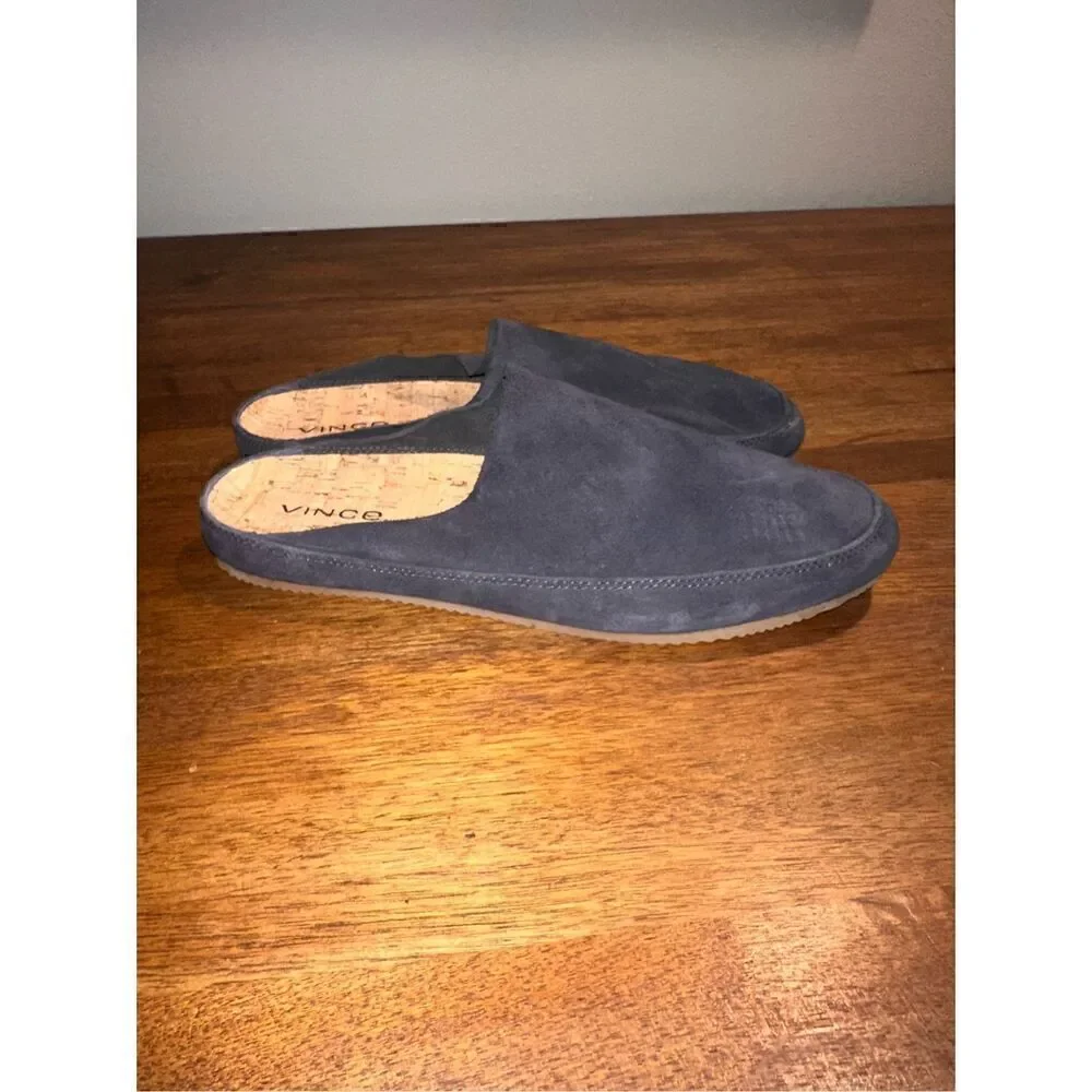 Vince Mens Alonzo Suede Backless Loafer